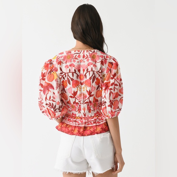 FARM Rio Romantic Orchard Cropped Blouse - Picture 2 of 7